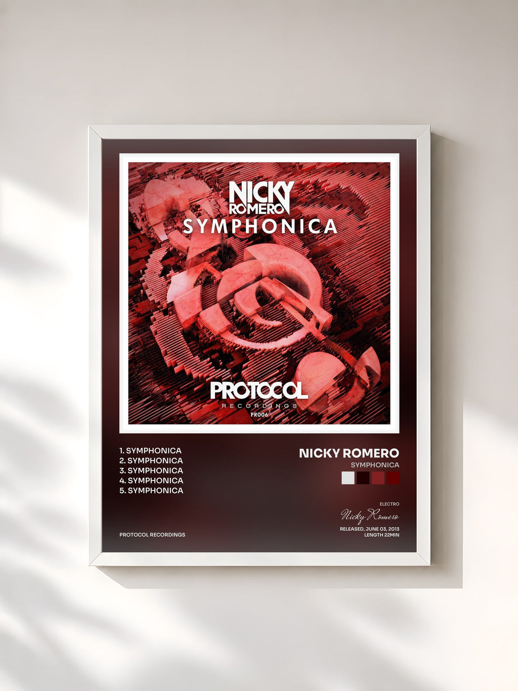 #blanc Symphonica von Nicky Romero als gerahmter Kunstdruck, weißer Rahmen, gedruckt und gerahmt in Frankreich