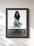 #noir Tableau de l'album Revival de Selena Gomez, cadre noir, imprimé et encadré en France