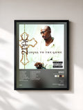 #noir Loyal To The Game de 2Pac en lámina enmarcada, marco negro, impresa y enmarcada en Francia