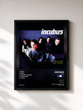 #noir Tableau de l'album Drive de Incubus, cadre noir, imprimé et encadré en France