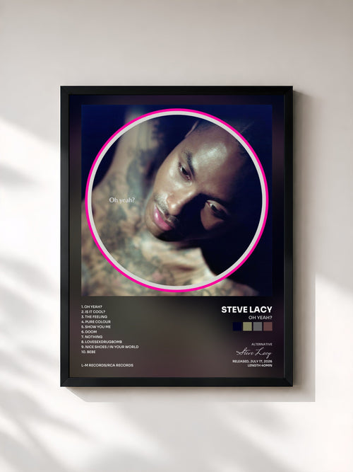 Steve Lacy · Oh yeah? — Affiche encadrée