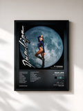 #noir Tableau de l'album Future Nostalgia (The Moonlight Edition) de Dua Lipa, cadre noir, imprimé et encadré en France