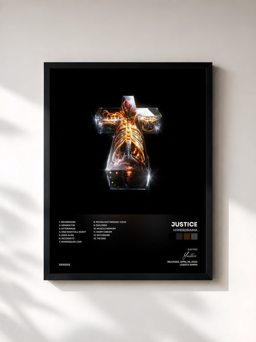 Justice · Hyperdrama — Affiche encadrée