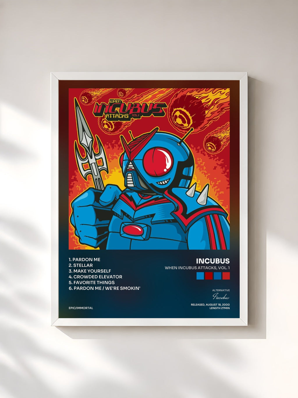 #blanc When Incubus Attacks, Vol. 1 von Incubus als gerahmter Kunstdruck, weißer Rahmen, gedruckt und gerahmt in Frankreich