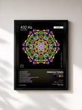 #noir 432 Hz Deep Sleep di Miracle Tones in stampa incorniciata, cornice nera, stampata e incorniciata in Francia
