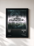 #noir Tableau de l'album It's A Matter Of... de AFROJACK, cadre noir, imprimé et encadré en France