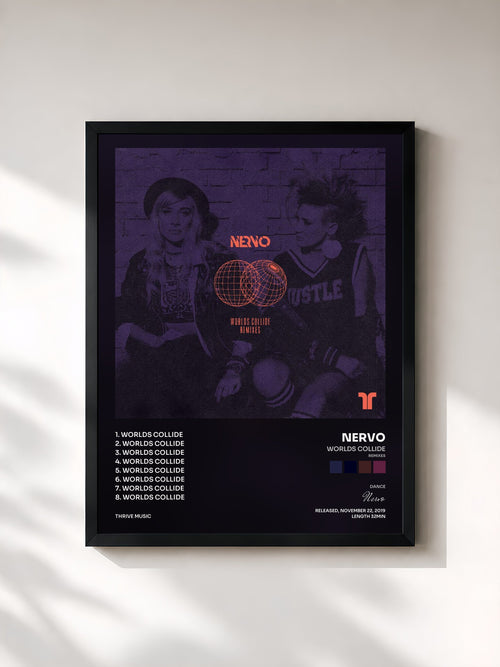 Nervo · Worlds Collide (Remixes) — Gerahmter Kunstdruck
