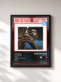 #noir Tableau de l'album Giant Steps (2020 Remaster) de John Coltrane, cadre noir, imprimé et encadré en France