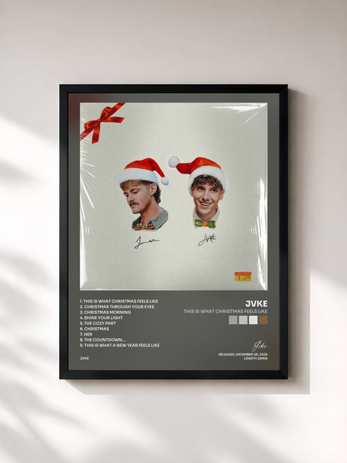 Jvke · this is what christmas feels like — Affiche encadrée
