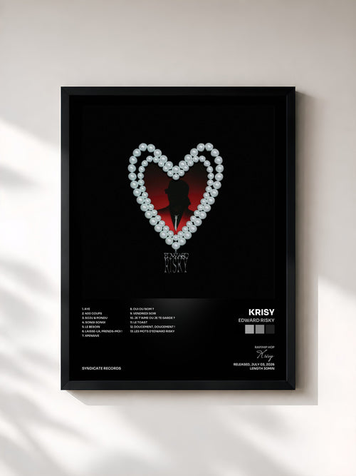 Krisy · Edward Risky — Affiche encadrée