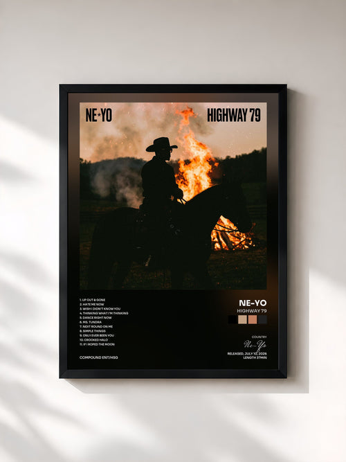 Ne-Yo · Highway 79 — Affiche encadrée