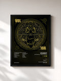 #noir Beyond Hell / Above Heaven by Volbeat as a framed art print, black frame, printed and framed in France