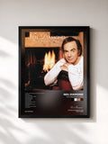 #noir The Christmas Album de Neil Diamond en lámina enmarcada, marco negro, impresa y enmarcada en Francia