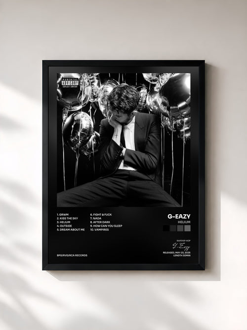 G-Eazy · Helium — Affiche encadrée