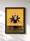 #noir Zanaka by Jain as a framed art print, black frame, printed and framed in France