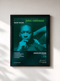 #noir Tableau de l'album Blue Train (Remastered) de John Coltrane, cadre noir, imprimé et encadré en France
