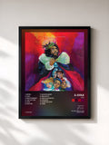 #noir KOD von J. Cole als gerahmter Kunstdruck, schwarzer Rahmen, gedruckt und gerahmt in Frankreich