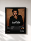 #noir Tableau de l'album Encore de Lionel Richie, cadre noir, imprimé et encadré en France