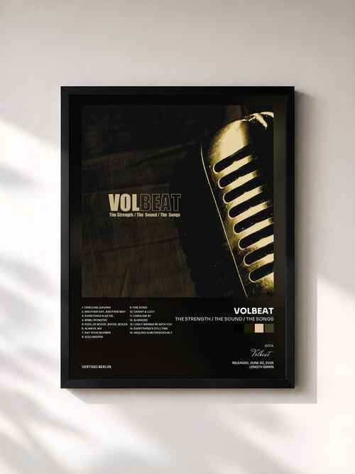 Volbeat · The Strength / The Sound / The Songs — Stampa incorniciata