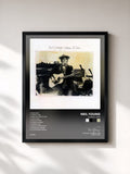 #noir Tableau de l'album Comes a Time de Neil Young, cadre noir, imprimé et encadré en France