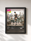 #noir I Am the Club Rocker von Inna als gerahmter Kunstdruck, schwarzer Rahmen, gedruckt und gerahmt in Frankreich