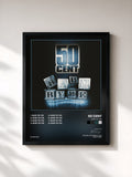 #noir Tableau de l'album Baby By Me de 50 Cent, cadre noir, imprimé et encadré en France
