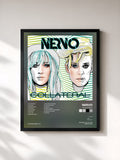 #noir Tableau de l'album Collateral de Nervo, cadre noir, imprimé et encadré en France