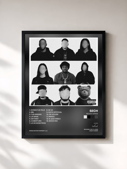 Sech · SECHO GANG — Gerahmter Kunstdruck