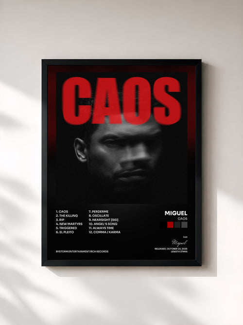Miguel · CAOS — Affiche encadrée