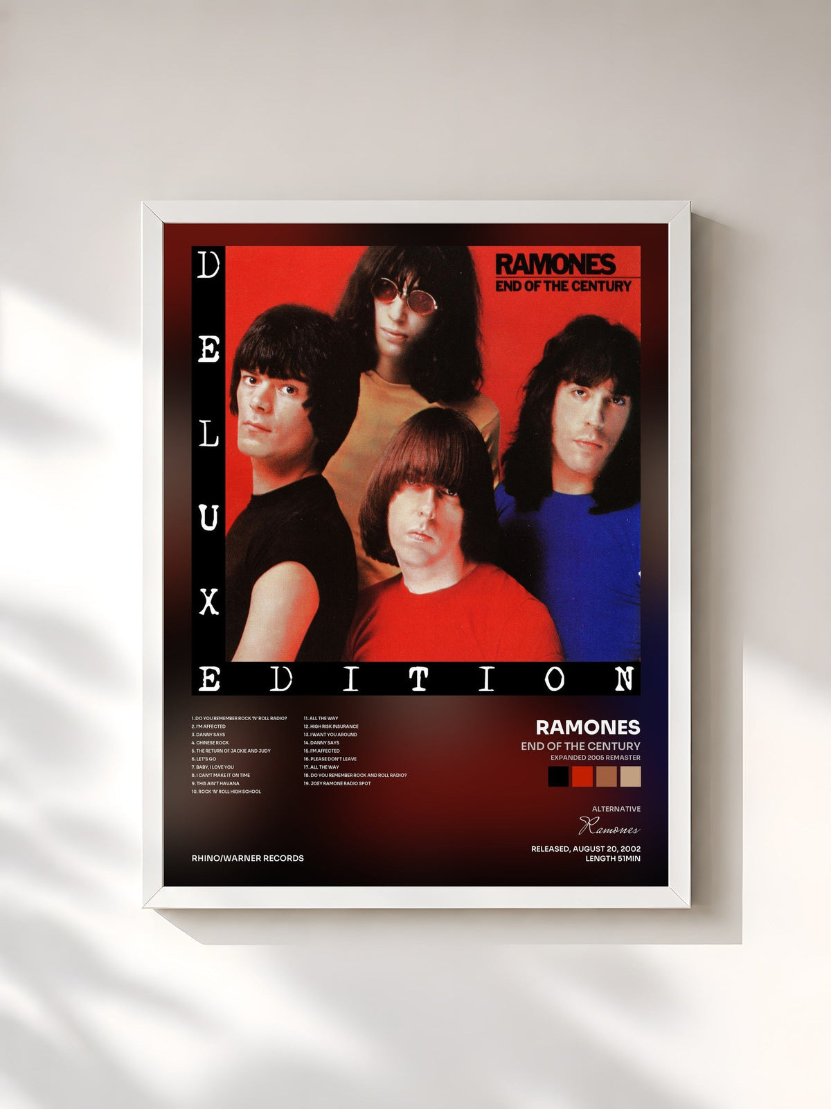 #blanc End of the Century (Expanded 2005 Remaster) di Ramones in stampa incorniciata, cornice bianca, stampata e incorniciata in Francia
