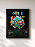 #noir OASIS by J Balvin as a framed art print, black frame, printed and framed in France