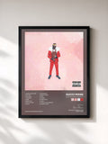 #noir Tableau de l'album East Atlanta Santa 3 de Gucci Mane, cadre noir, imprimé et encadré en France