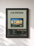 #noir Tableau de l'album Teaser And The Firecat (Deluxe) de Yusuf / Cat Stevens, cadre noir, imprimé et encadré en France