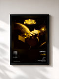 #noir DVNO by Justice as a framed art print, black frame, printed and framed in France
