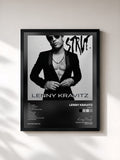 #noir Strut de Lenny Kravitz en lámina enmarcada, marco negro, impresa y enmarcada en Francia