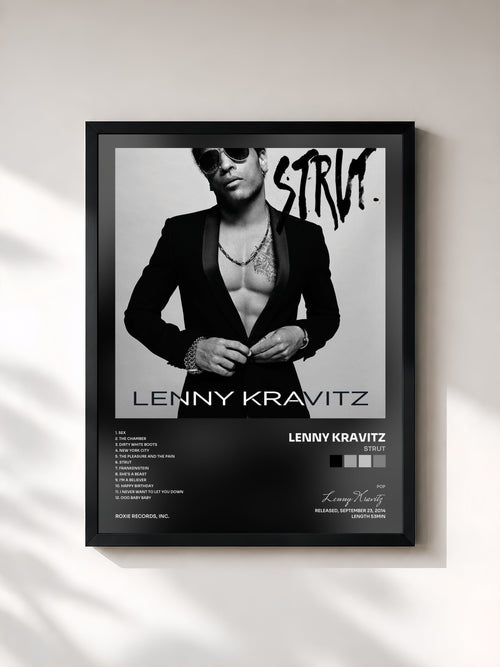 Lenny Kravitz · Strut — Gerahmter Kunstdruck