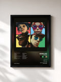 #noir Humanz di Gorillaz in stampa incorniciata, cornice nera, stampata e incorniciata in Francia