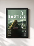 #noir Oblivion by Bastille as a framed art print, black frame, printed and framed in France