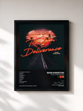 #noir Tableau de l'album Road To Deliverance de Sean Kingston, cadre noir, imprimé et encadré en France