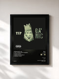 #noir Tableau de l'album Da' Nic de T.I., cadre noir, imprimé et encadré en France