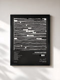 #noir Tableau de l'album Is This The Life We Really Want? de Roger Waters, cadre noir, imprimé et encadré en France