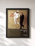 #noir Tableau de l'album Steppin' Out de Tony Bennett, cadre noir, imprimé et encadré en France