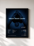#noir Tableau de l'album Friday Night Lights de J. Cole, cadre noir, imprimé et encadré en France