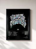 #noir Tableau de l'album Honestly, Nevermind de Drake, cadre noir, imprimé et encadré en France