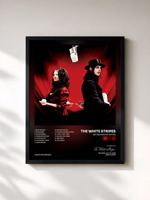 The White Stripes · Get Behind Me Satan — Gerahmter Kunstdruck
