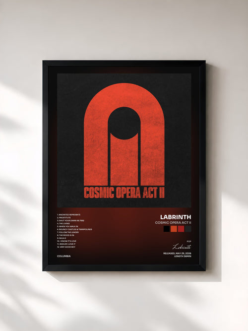 Labrinth · COSMIC OPERA ACT II — Gerahmter Kunstdruck