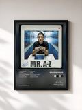 #noir Mr. A-Z von Jason Mraz als gerahmter Kunstdruck, schwarzer Rahmen, gedruckt und gerahmt in Frankreich