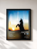 #noir Baron Von Bullshit Rides Again by Modest Mouse as a framed art print, black frame, printed and framed in France