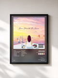 #noir You Should Be Here by Kehlani as a framed art print, black frame, printed and framed in France