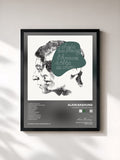 #noir L'Homme A Tête De Chou de Alain Bashung en lámina enmarcada, marco negro, impresa y enmarcada en Francia